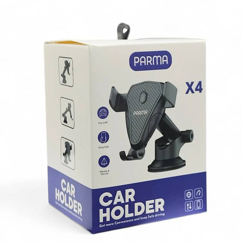 تصویر هولدر جرثقیلی پارما Parma X4 با بازوی بلند و پایه مکشی قوی برای نصب روی داشبورد خودرو