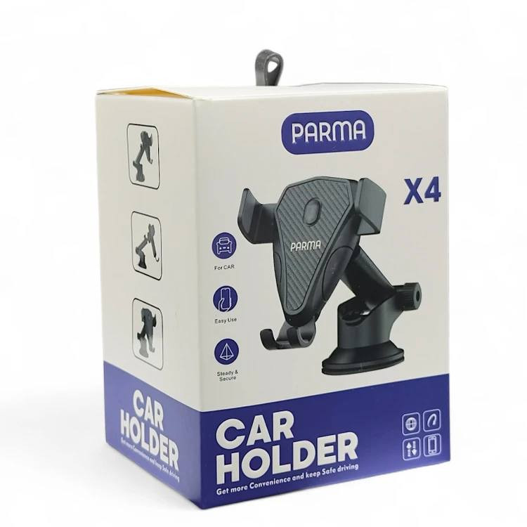 تصویر هولدر جرثقیلی پارما Parma X4 با بازوی بلند و پایه مکشی قوی برای نصب روی داشبورد خودرو