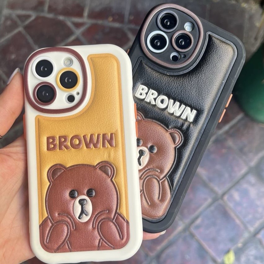 قاب کاور گارد خرس کیوت مشکی آیفون۱۳ / آیفون ۱۳ / iphone13 / iphone 13