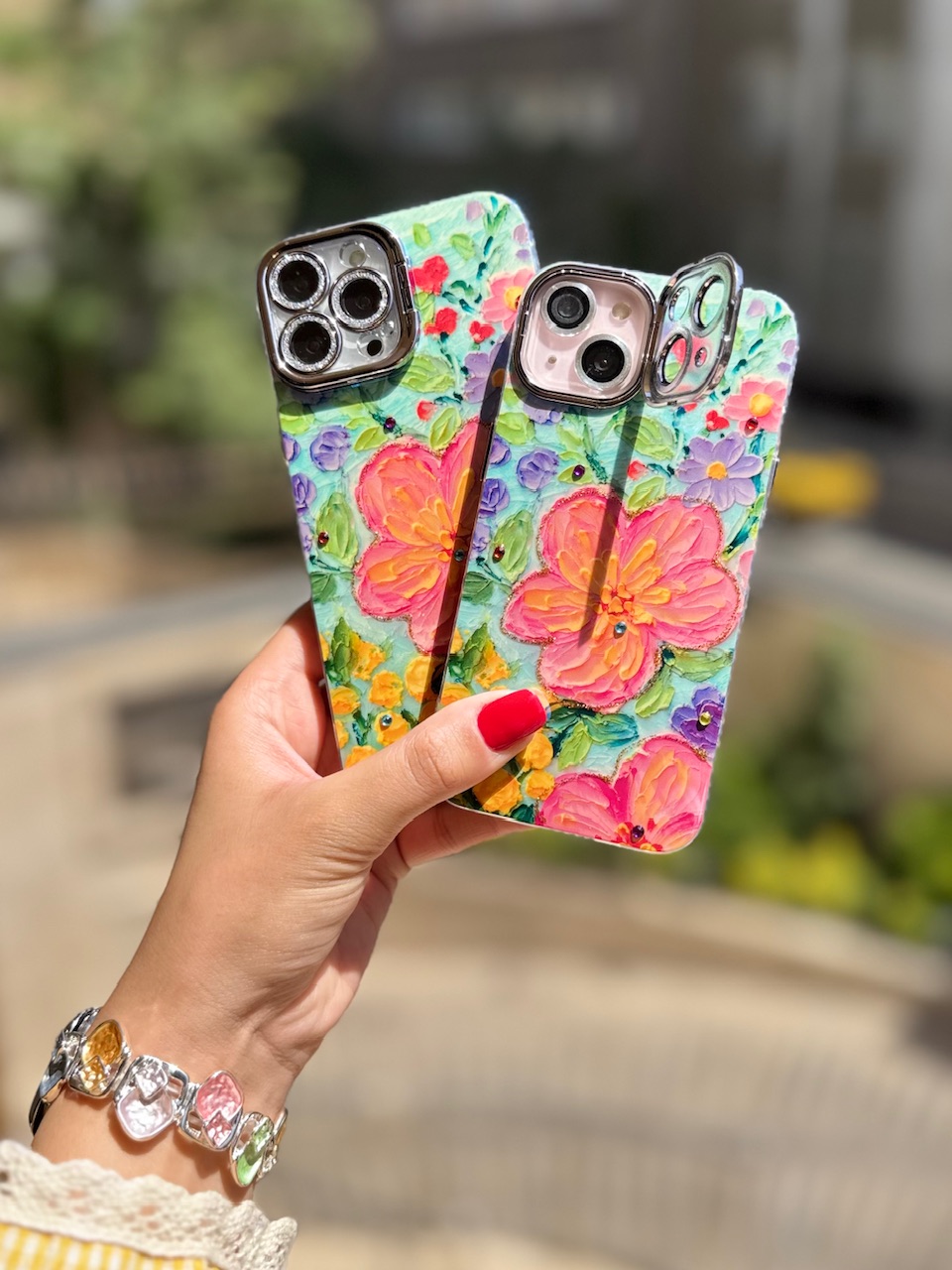 قاب باغ گل لنز استند شو برای آیفون۱۳ / آیفون ۱۳ / iphone13 / iphone 13