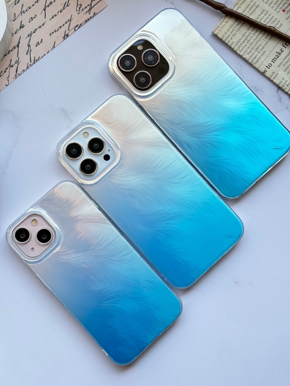 قاب Blue Ink آبی زیبا آیفون15پرو / آیفون 15 پرو / iphone 15pro  / iphone15pro