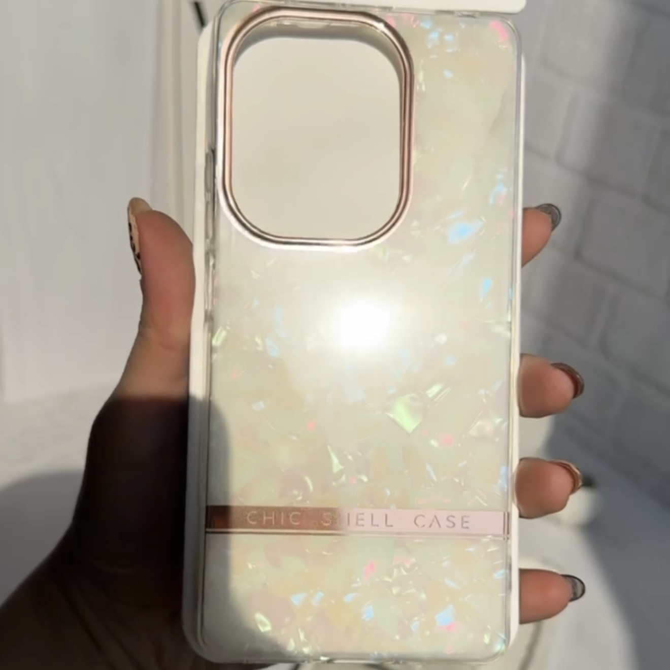 قاب Shiny Wings گل یخی chic shell case سامسونگ آ۱۴ / A14 / a14 / A 14