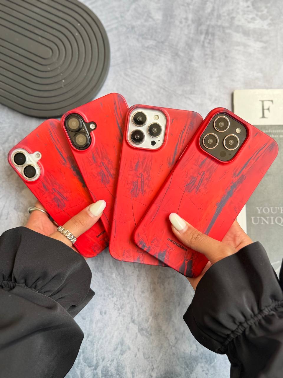 قاب کاور گارد scarlet قرمز آیفون۱2 / آیفون ۱2 / iphone 12 / iphone12 مشترک با آیفون 12پرو / 12pro