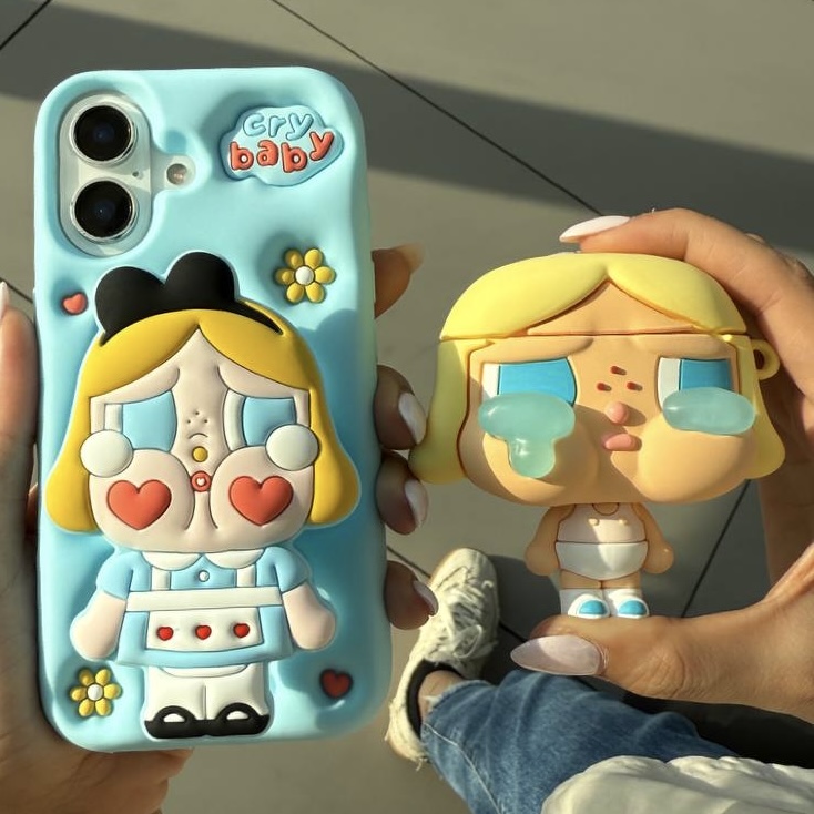 قاب فانتزی عروسکی  cry baby کرای بیبی  آیفون13 / iphone13 مشترک با آیفون14 و آیفون15
