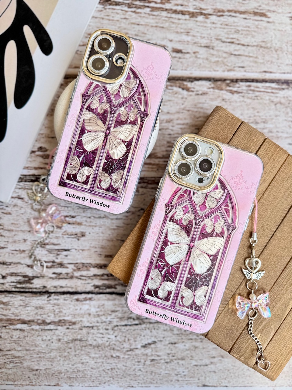 قاب  Butterfly Window پروانه و پنجره بدون آویز برای آیفون۱۳ / آیفون ۱۳ / iphone13 / iphone 13