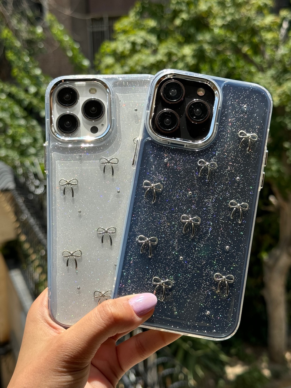قاب پاپیون شاین اکلیلی  آیفون 16 پرومکس / 16پرومکس / iphone 16 promax / iphone16promax