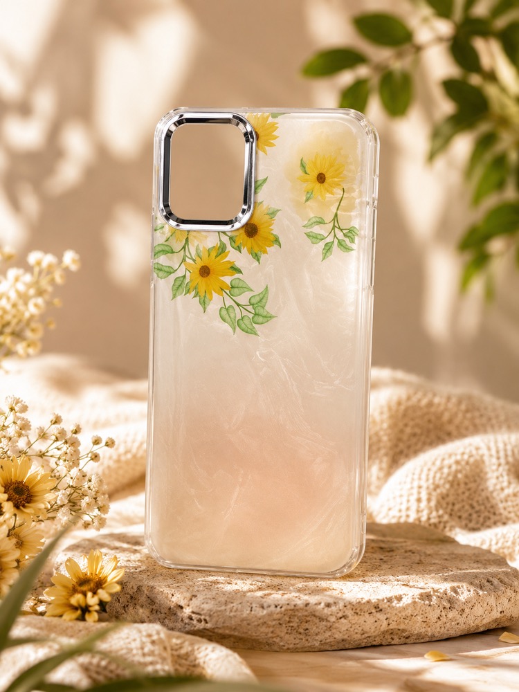 قاب طرح دار گل آفتابگردان flower ردمی نوت8 / نوت 8 / note8 / note 8