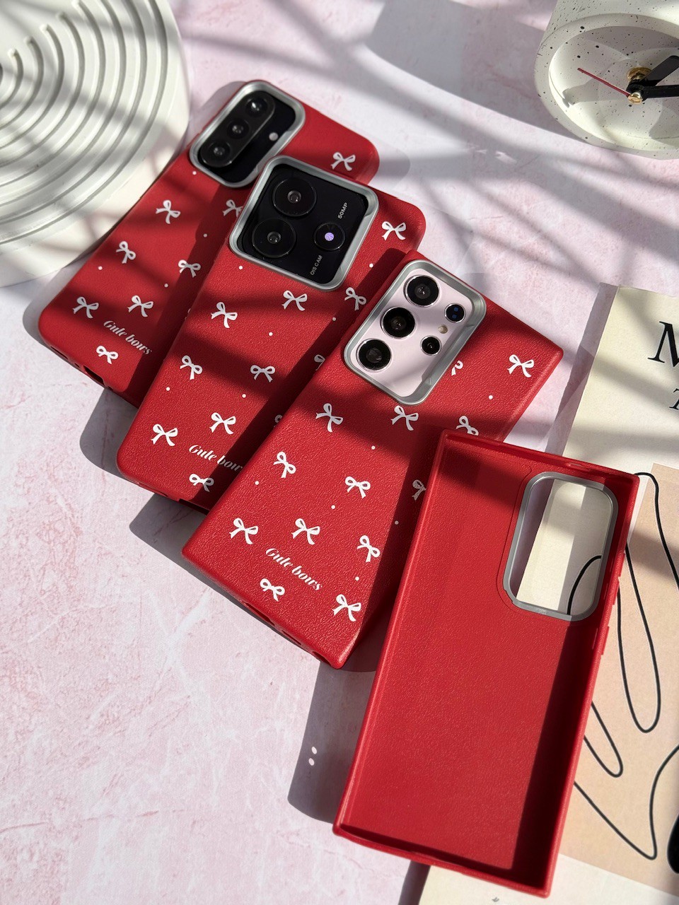 قاب Red Papillon پاپیون قرمز اندرویدی شیائومی ردمی نوت8پرو / نوت 8پرو / note8pro / note 8pro رنگ red قرمز