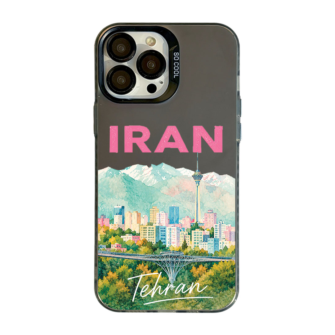 قاب موبایل سفارشی WanderCase| socoolطرح کشور ایران و پل طبیعت iran  و برج میلاد برای آیفون ( زمان آماده سازی 5 الی 10 روز)