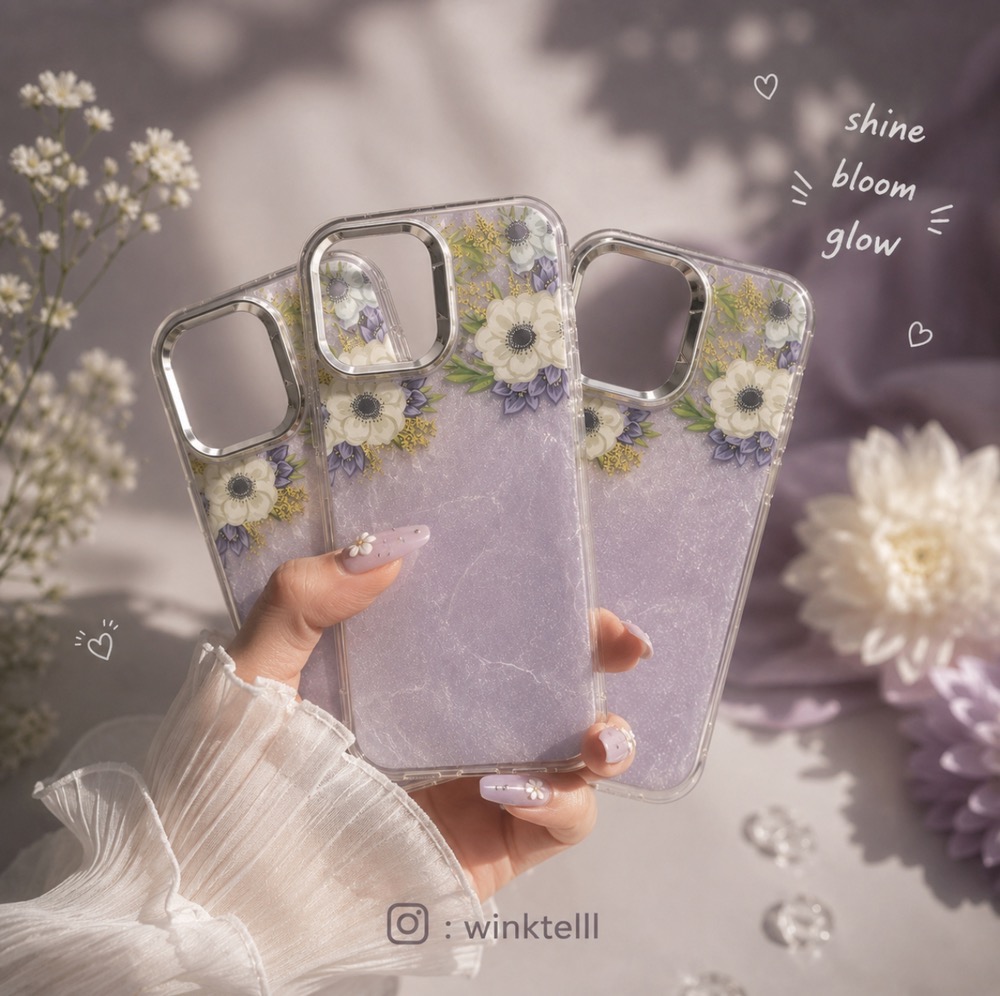 قاب طرح دار گل وحشی و لیلیوم wildflower سامسونگ A 53  / A53  / آ53 / آ 53