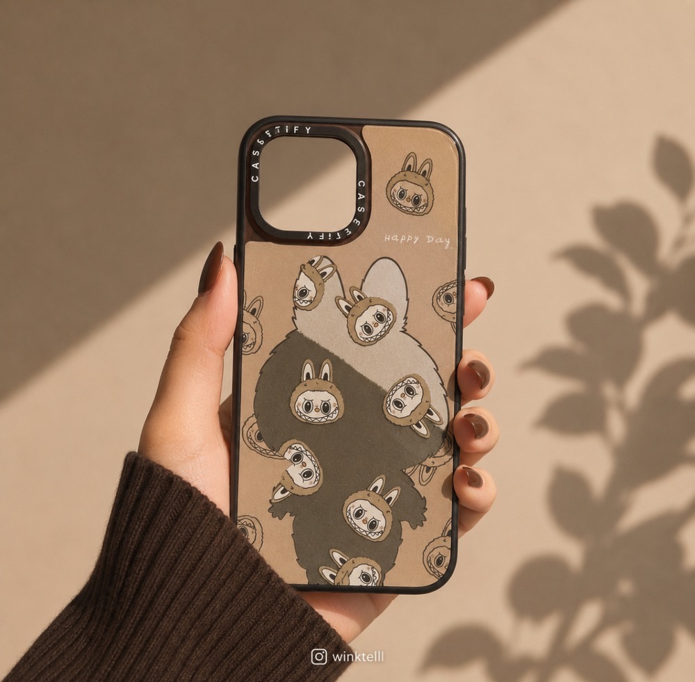 قاب کاور گارد فانتزی عروسکی لبوبو آینه ای برای  آیفون11پرو / آیفون 11 پرو / iphone 11pro / iphone11 pro