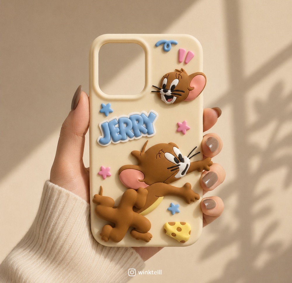 قاب کاور گارد جری عروسکی فانتزی jerry آیفون15پرومکس / آیفون 15پرومکس / iphone15promax / iphone 15promax