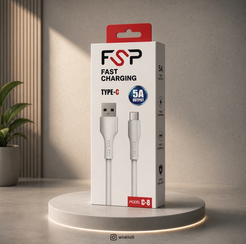 کابل شارژ فست شارژ usb به type c / یو اس بی به تایپ سی