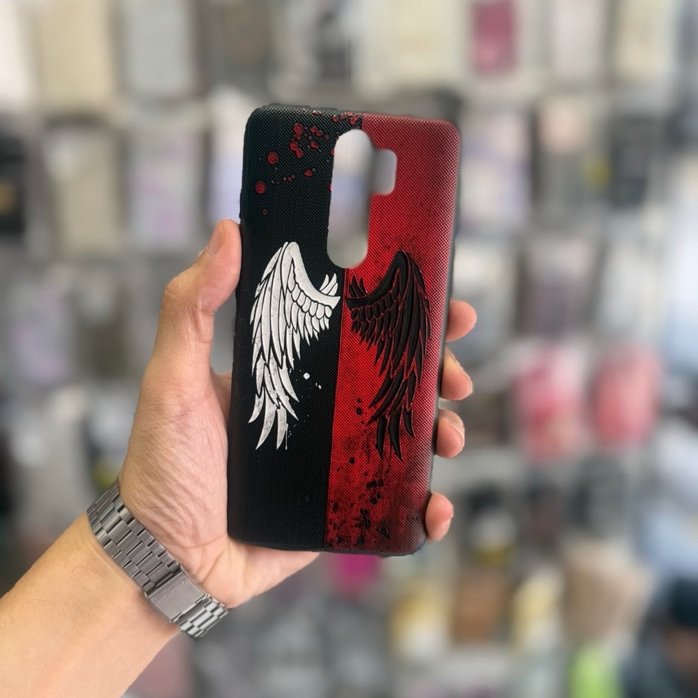 قاب کاور گارد خفن لاکچری بال شیائومی ردمی نوت8پرو / نوت 8پرو / note8pro / note 8pro رنگ red قرمزمشکی