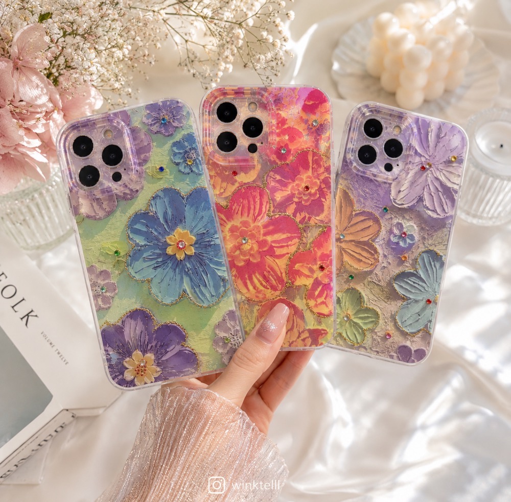قاب کاور گارد گل FLOWER الماسی اکلیلی جذاب برای گوشی موبایل سامسونگ آ۲۵ / A25  / a25 / A 25