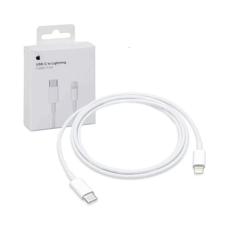 کابل شارژ (سیم شارژر) تبدیل type-C تایپ سی  به Lightning  لایتنینگ آیفون طول 1 متر  / کابل شارژ