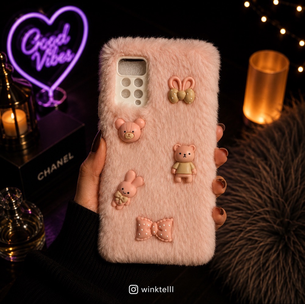 قاب کاور گارد فانتزی طرح دار عروسکی پشمی خرس شیائومی نوت11پرو 4جی / نوت 11 پرو 4 جی / note 11 pro 4g / note11pro 4g