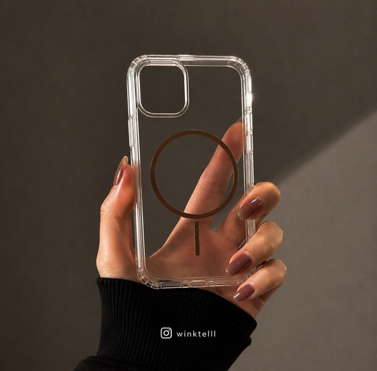 قاب کاور گارد شفاف مگسیف دار اورجینال magnetic orginal پک کارتنی شیک آیفونx / آیفون ایکس / iphonex / iphone x رنگ مگسیف نچرال تیتیانیوم طوسی