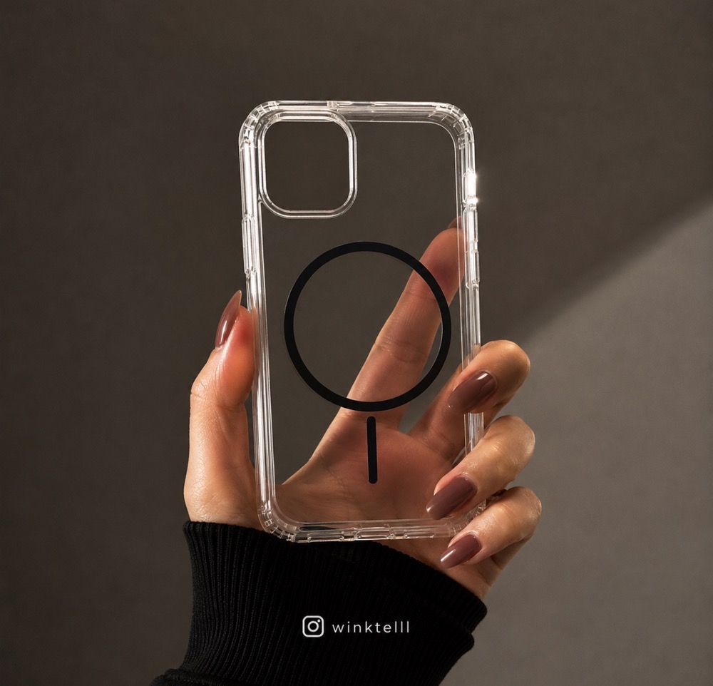 قاب کاور گارد شفاف مگسیف دار اورجینال magnetic orginal پک کارتنی شیک آیفونx / آیفون ایکس  / iphonex / iphone x رنگ مگسیف مشکی BLACK