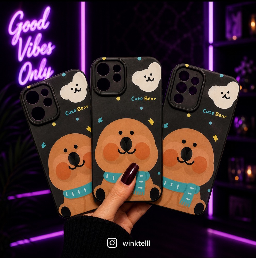 قاب کاور گارد فانتزی عروسکی cute bear خرس کیوت برای آیفونx / آیفون ایکس / iphonex / iphone x