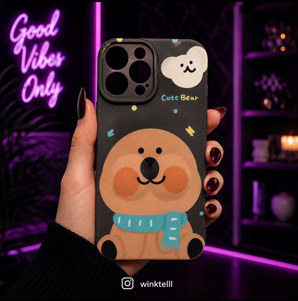 قاب کاور گارد فانتزی عروسکی cute bear خرس کیوت برای آیفونx / آیفون ایکس / iphonex / iphone x