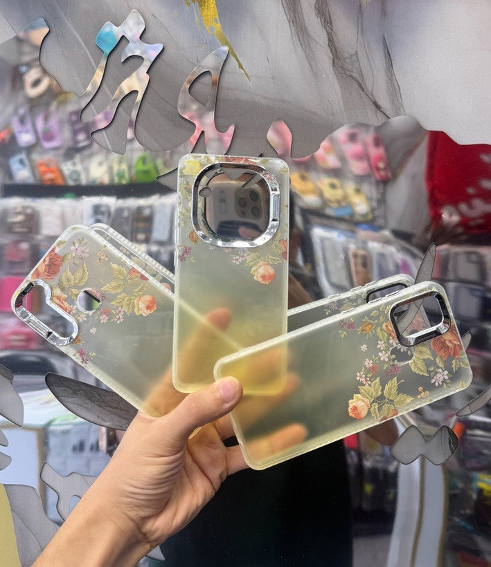 قاب طرح دار گل رز لاکچری rose flower پوکو ایکس3پرو / پوکو ایکس تری پرو / poco x3 PRO / pocoX3pro رنگ زرد