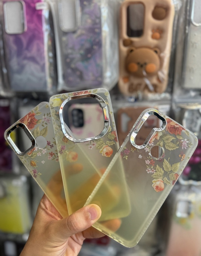 قاب طرح دار گل رز لاکچری rose flower پوکو ایکس3پرو / پوکو ایکس تری پرو / poco x3 PRO / pocoX3pro رنگ زرد