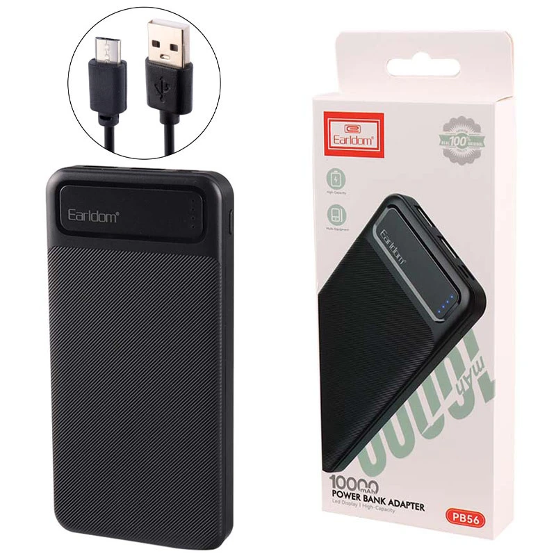 پاور بانک ارلدام اورجینال ظرفیت 10000 میلی آمپر ساعت / ده هزار میلی power bank / پاوربانک