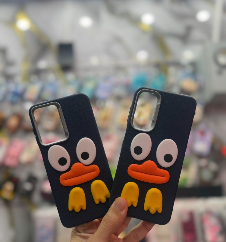 قاب کاور گارد فانتزی عروسکی اردک لب نارنجی بانمک برای گوشی موبایل شیائومی REDMI A3 ردمی A3 مشترک با REDMI A3X