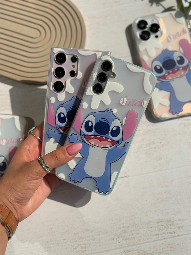 قاب کاور گارد استیج فانتزی Holo Stitch عروسکی (stitch) برجسته برای سامسونگ آ34 / آ 34 / a34 / A34 / A 34