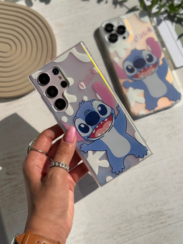 قاب کاور گارد استیج فانتزی Holo Stitch عروسکی (stitch) برجسته برای سامسونگ آ34 / آ 34 / a34 / A34 / A 34