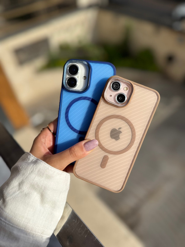 قاب کاور گارد Matte Mag (لنز کربن شیاردار) رنگ دیزرت تیتانیوم آیفون16 / آیفون 16 / iphone 16 / iphone16