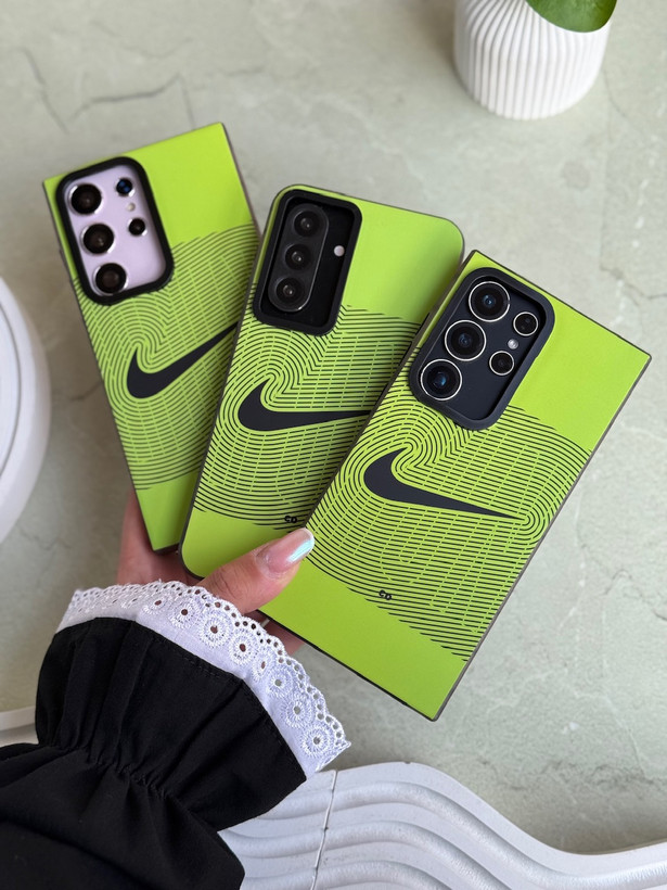 قاب کاور گارد نایک nike اثر انگشت سبز اسپورت مردونه سامسونگ A12 / آ12 / A 12 / آ 12