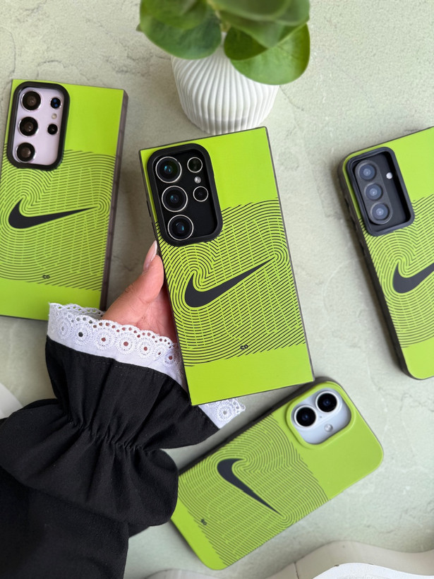 قاب کاور گارد نایک nike اثر انگشت سبز اسپورت مردونه سامسونگ A21s / آ21اس / آ 21 اس / A 21 s / a21s