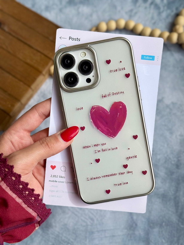 قاب کاور گارد True Love قلب قرمز آیفون16 / آیفون 16 / iphone16 / iphone 16