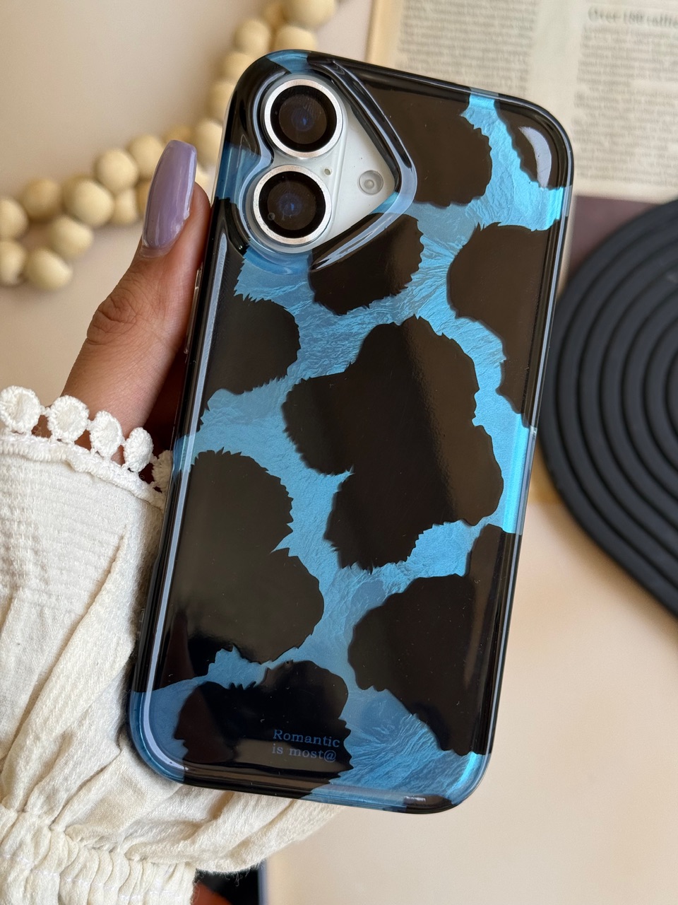 قاب کاور گارد  Wild Flame پلنگی خفن ترند آبی مشکی اورجینال آیفون۱3/ آیفون ۱3 / iphone13 / iphone 13