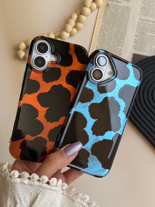 قاب کاور گارد Wild Flame پلنگی خفن ترند آبی مشکی اورجینال آیفون۱3/ آیفون ۱3 / iphone13 / iphone 13