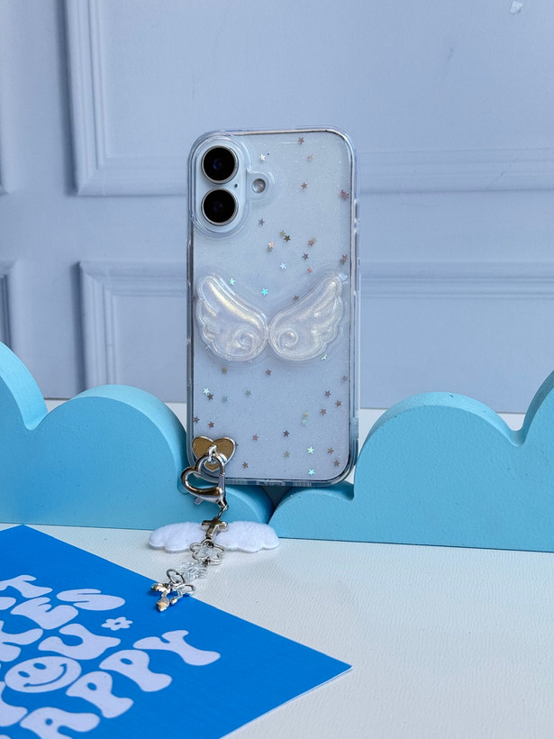 قاب کاور گارد بال فرشته با آویز ستاره ای star آیفون آیفون13 / آیفون 13 / iphone13 / iphone 13