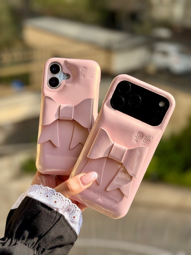 قاب کاور گارد پینکی پاپیون صورتی ribbon آیفون آیفون13 / آیفون 13 / iphone13 / iphone 13