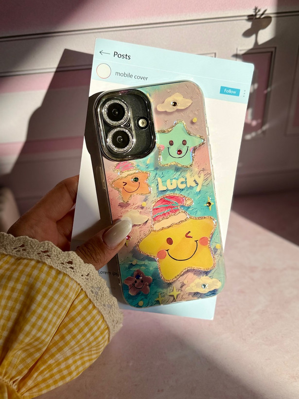 قاب کاور گارد ستاره LUCKY محافظ لنز دار آیفون آیفون13 / آیفون 13 / iphone13 / iphone 13