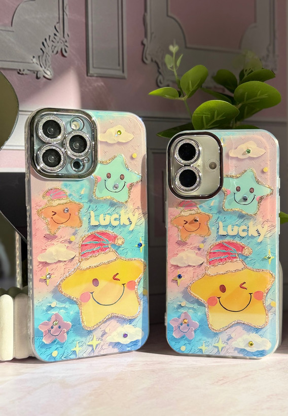 قاب کاور گارد ستاره LUCKY محافظ لنز دار آیفون آیفون13 / آیفون 13 / iphone13 / iphone 13