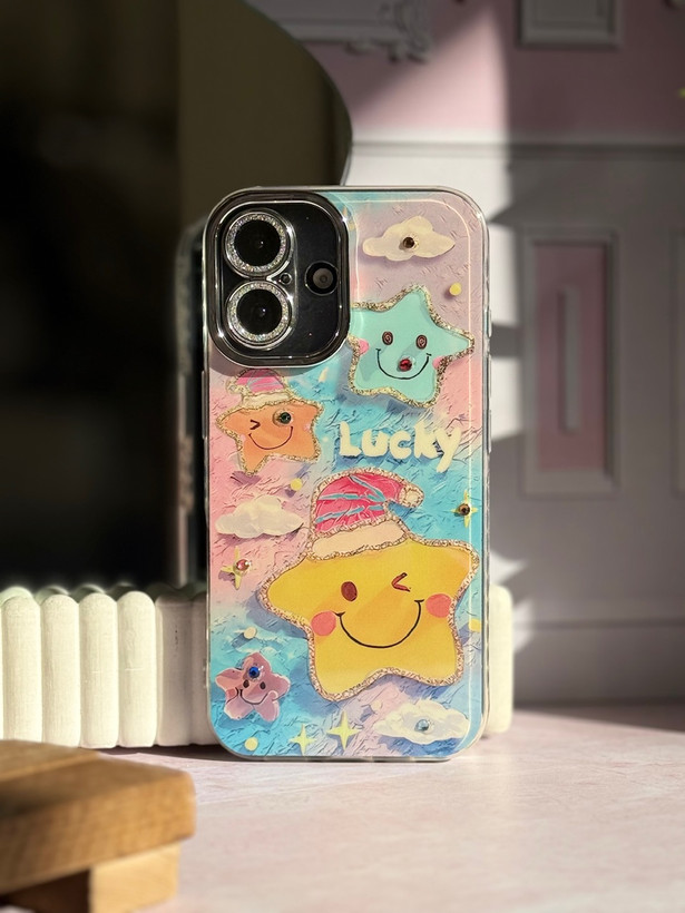 قاب کاور گارد ستاره LUCKY محافظ لنز دار آیفون آیفون13 / آیفون 13 / iphone13 / iphone 13