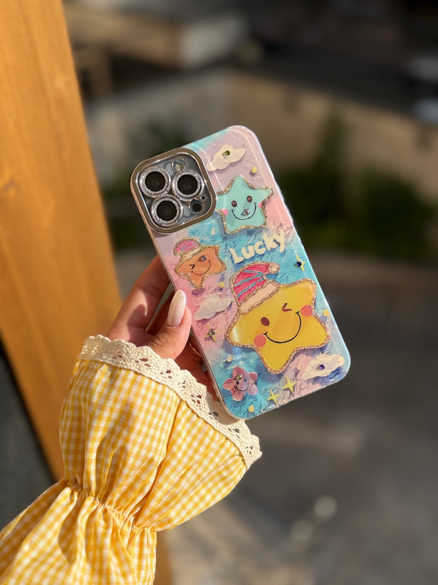قاب کاور گارد ستاره LUCKY محافظ لنز دار آیفون آیفون13 / آیفون 13 / iphone13 / iphone 13